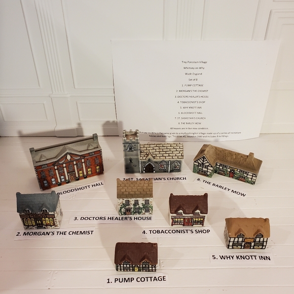 Wade Other - Miniature Porcelain English Village Set